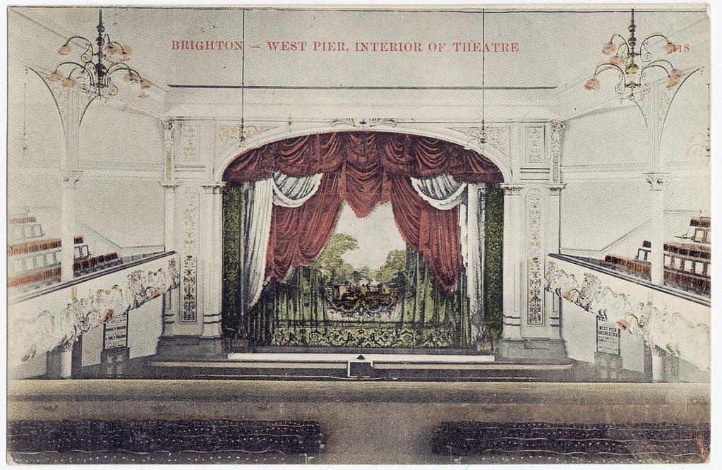 Brighton West Pier: Postcard by Brighton Museums