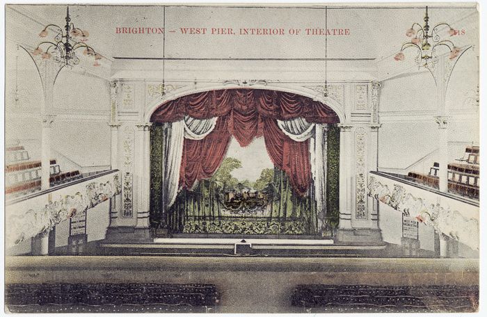 Brighton West Pier: Postcard by Brighton Museums