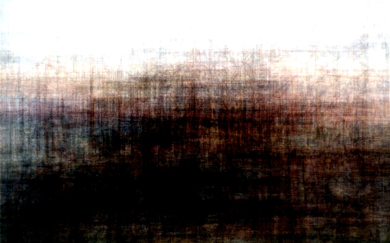 AI-made generative artwork: The mean of 55 views. A stylised, animated image of Brighton West Pier, not a photograph.