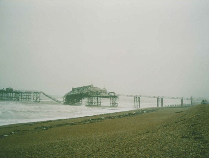 West Pier collapsed concert hall by EntropyReduction