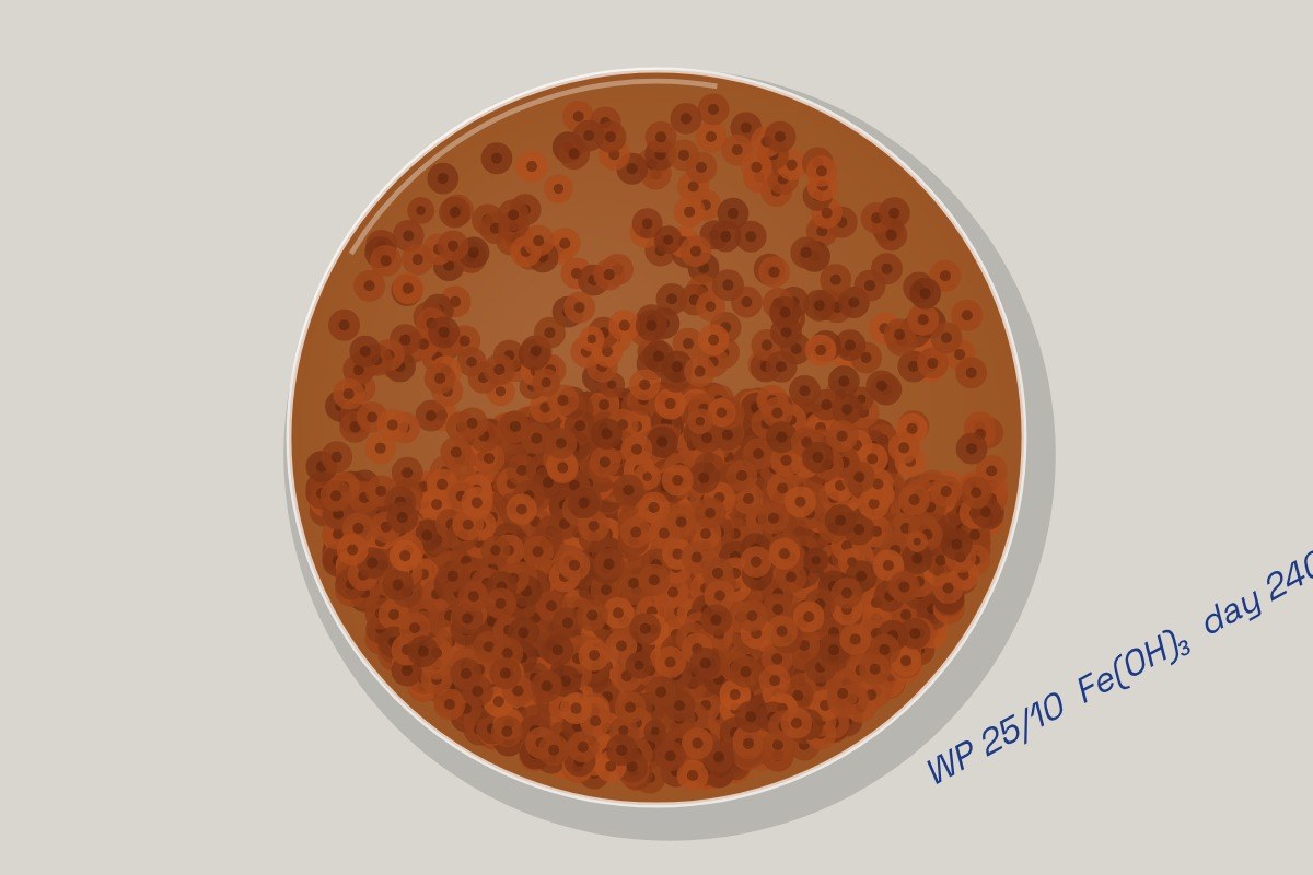 AI-made generative artwork: Rust culture, day 240. A stylised, animated image of Brighton West Pier, not a photograph.