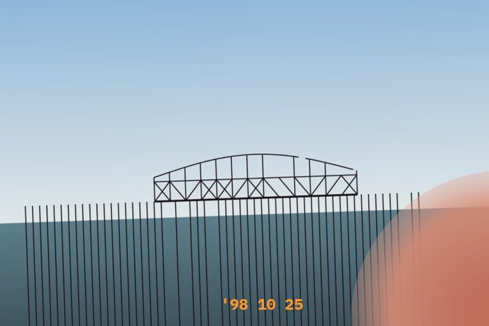 AI-made generative artwork: Holiday snap (thumb included). A stylised, animated image of Brighton West Pier, not a photograph.