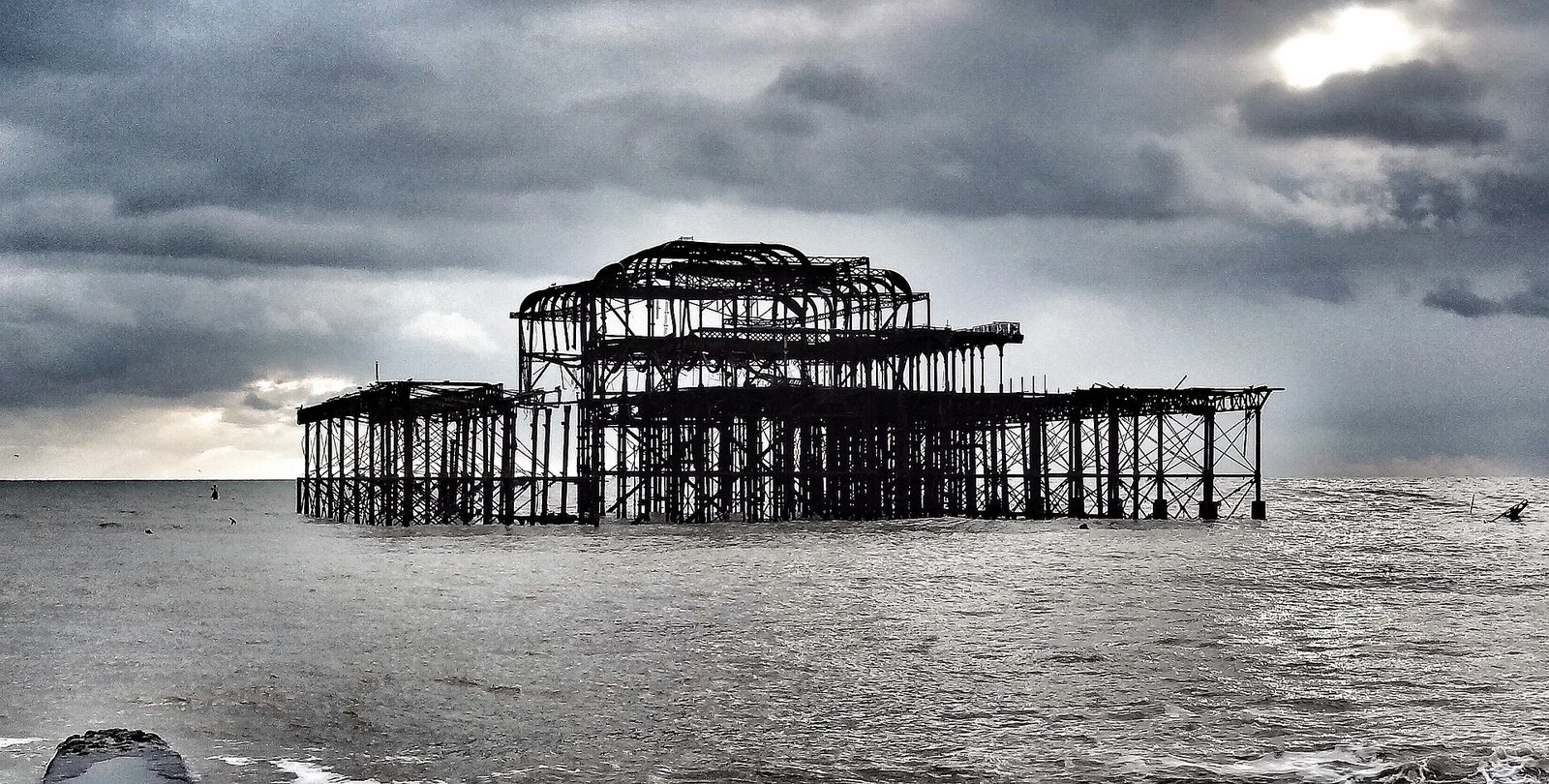 Remains of the West Pier, Brighton - geograph.org.uk - 6381459 by Ian Cunliffe