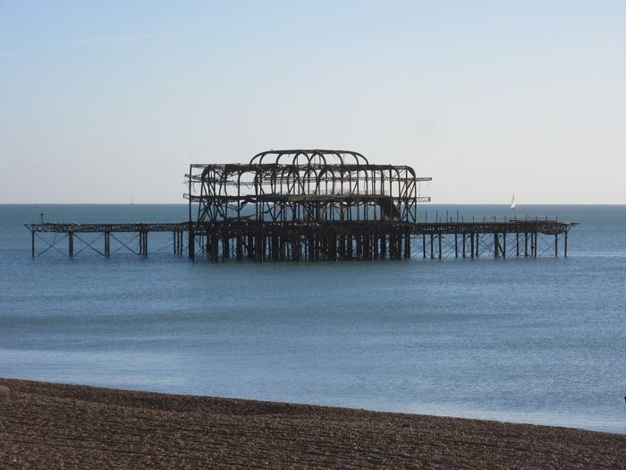 Remains of the West Pier, Brighton (January 2017) by Hassocks5489