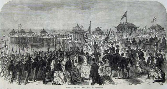Opening of West Pier 1866 by Unknown